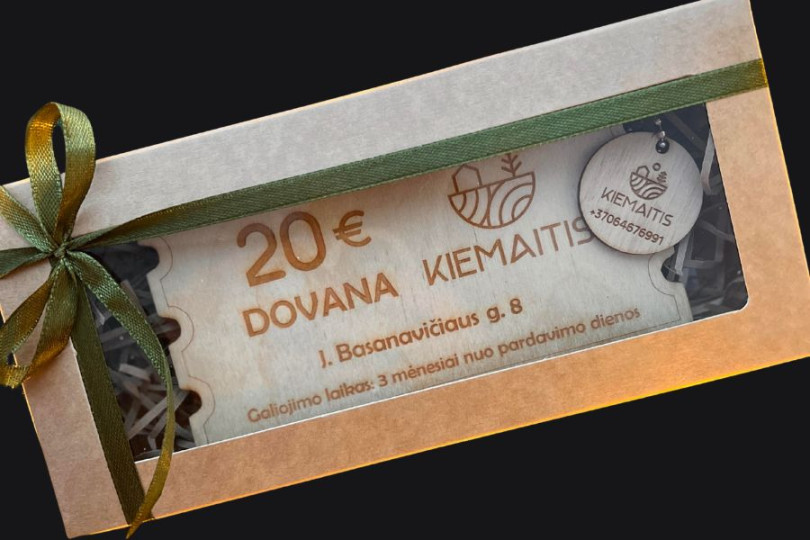 20 eur dovanų čekis