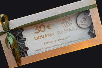 30 eur dovanų čekis