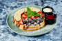Braškelis sweet waffle